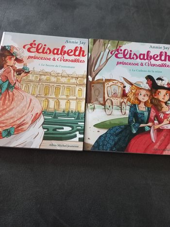 Lot 2 livres roman Élisabeth princesse à Versailles tome 1 et 2