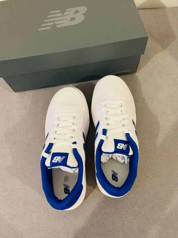 Basket new balance 300 blanc et bleu - photo numéro 4