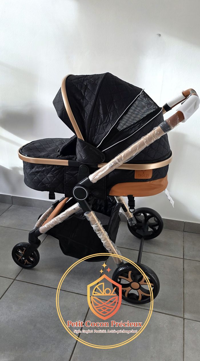 Poussette 3-en-1 Magic ZC Noir / Neuve / Vendeuse déclarée dans la puériculture. - photo numéro 3