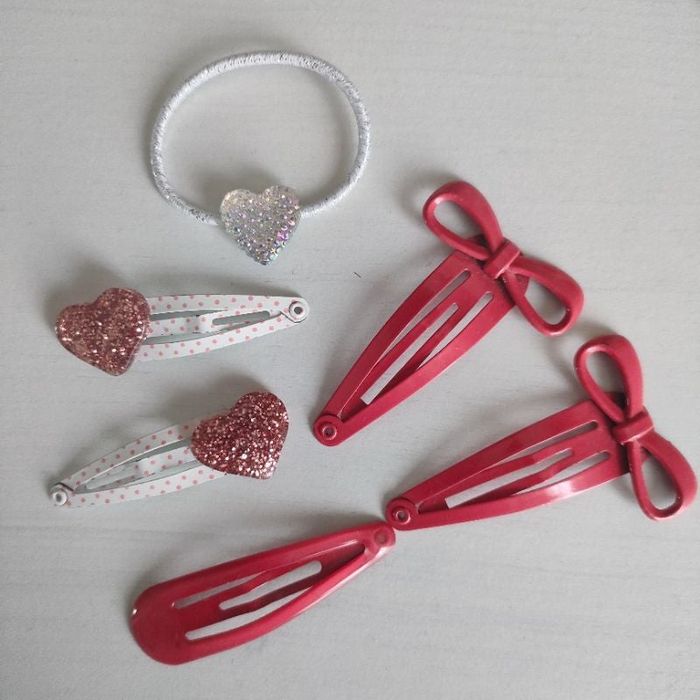 Lot pinces rouge et brillant