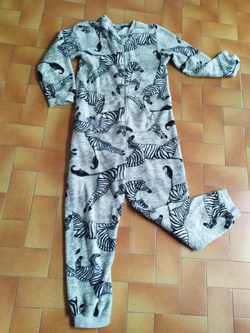 🦓 Combi-pyjama - polaire - Zèbres - Taille S/M - The cookies company 🦓