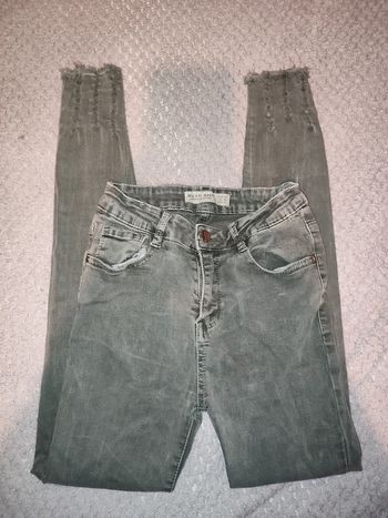 Jean skinny vert kaki clair