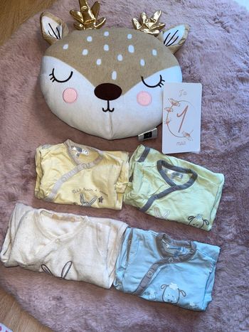 Lot de 4 pyjama naissance mixte