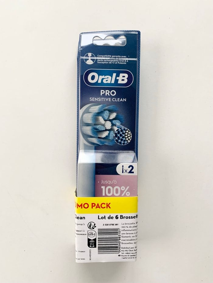 Pack de 6 brossettes dents Sensitive Clean ORAL-B