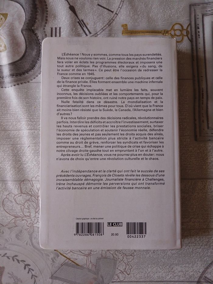 Livre L'échéance - photo numéro 2