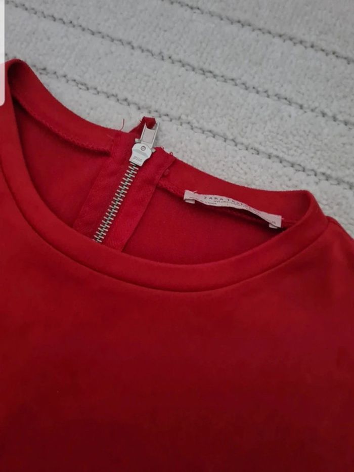 Robe rouge zara - photo numéro 5