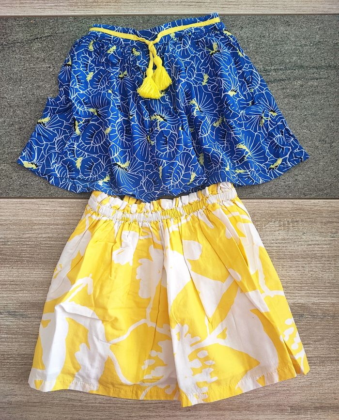 Jupe bleu et jaune - photo numéro 1