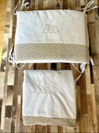 Lot chauffe biberon, porte bébé, tour de lit, couverture 
