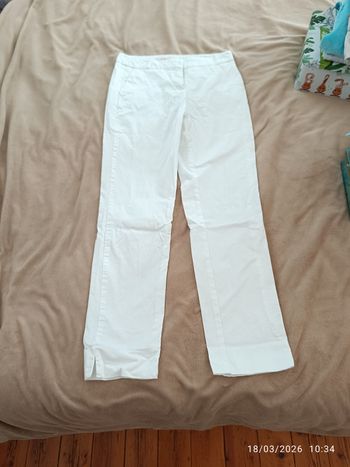 Pantalon blanc taille 34 