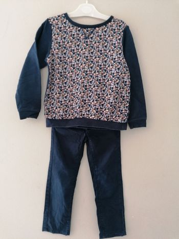 4 5 ans sweat okaidi et pantalon lisa rose