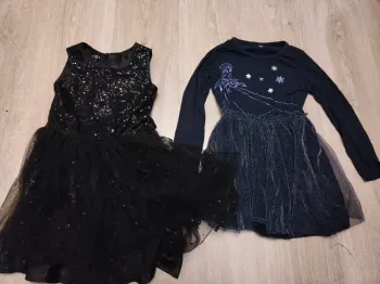 Deux robes soirée et reine des neige