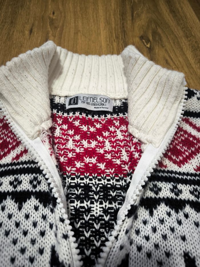 Veste zippée, flocon et renne, taille L, très bon état - photo numéro 5