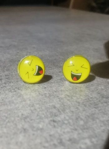 Boucles d'oreilles smiley