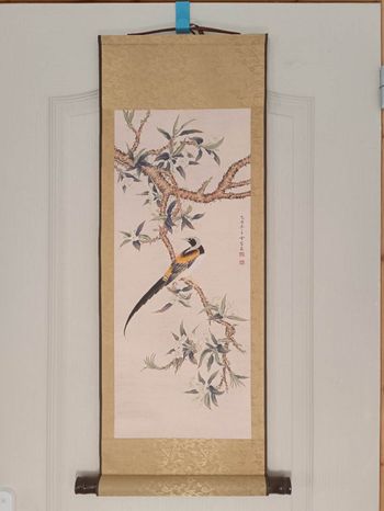 Tableau Peinture chinoise oiseaux et fleur