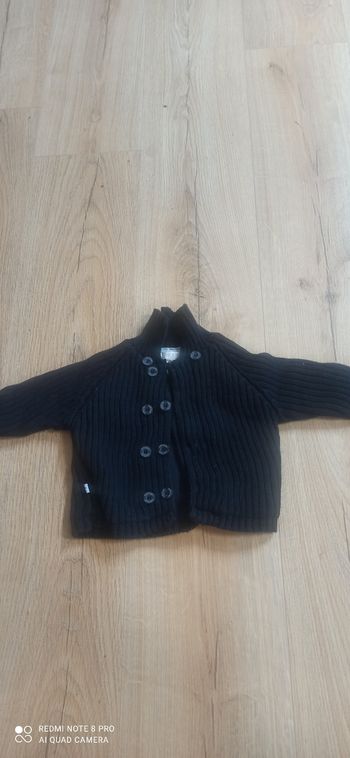 Gilet bleu marine 12 mois obaibi