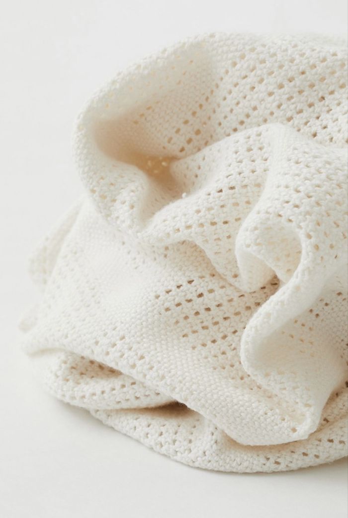 Couverture tricot de coton 100x80cm - photo numéro 3