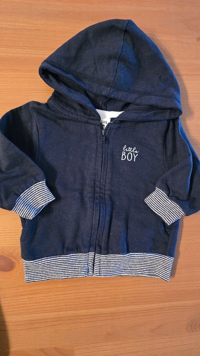 (Neufs non portés) 🤩🥰💙ensemble sweat zippé et pantalon molleton 3mois Garçon 🤩💙 - photo numéro 3