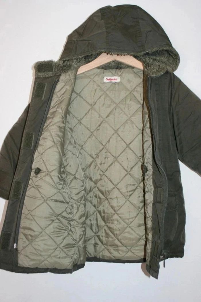 Parka kaki à capuche Catimini - photo numéro 2