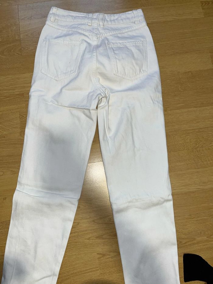 Jean blanc, taille 34 marque PIMKIE - photo numéro 5