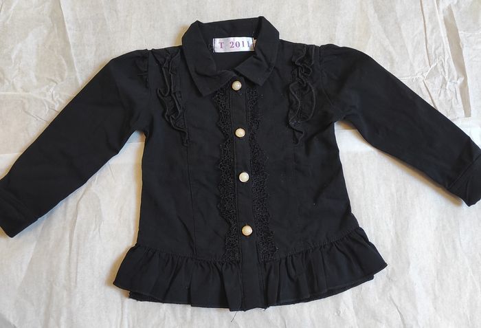 Chemise noir fille