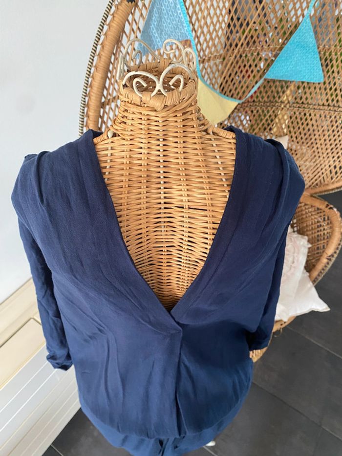 Robe Promod bleu marine taille 38 - photo numéro 6