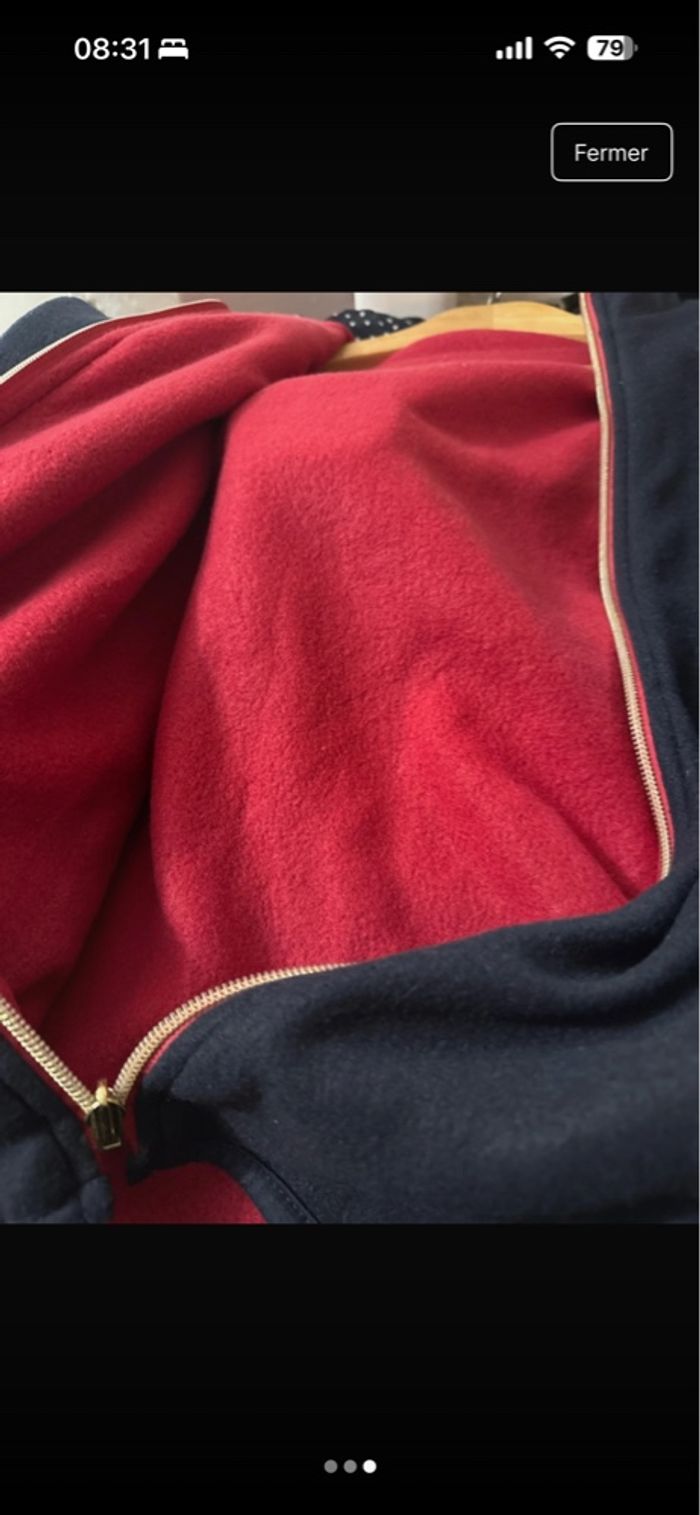 Veste polaire chic parisienne vintage comme neuve - porté en taille m oversize - photo numéro 3