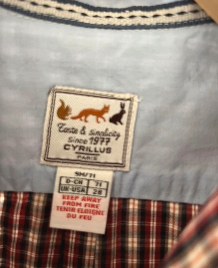 Chemise à carreaux manches longue cyrillus - photo numéro 2
