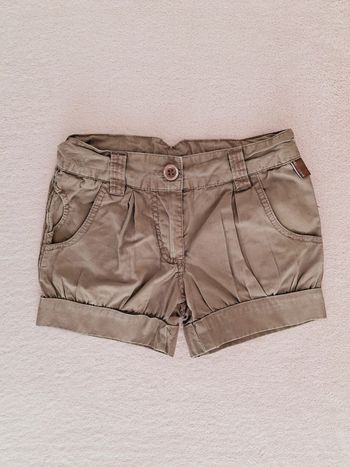 Short en coton fille 3 ans kaki Tex