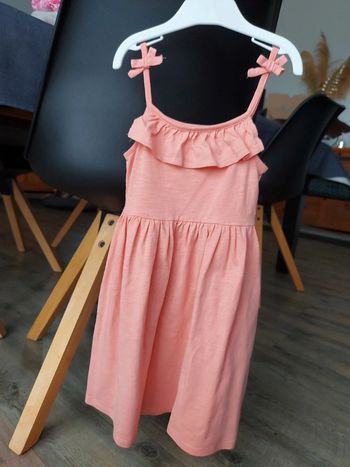 Robe corail à fines bretelles Vertbaudet 4 ans