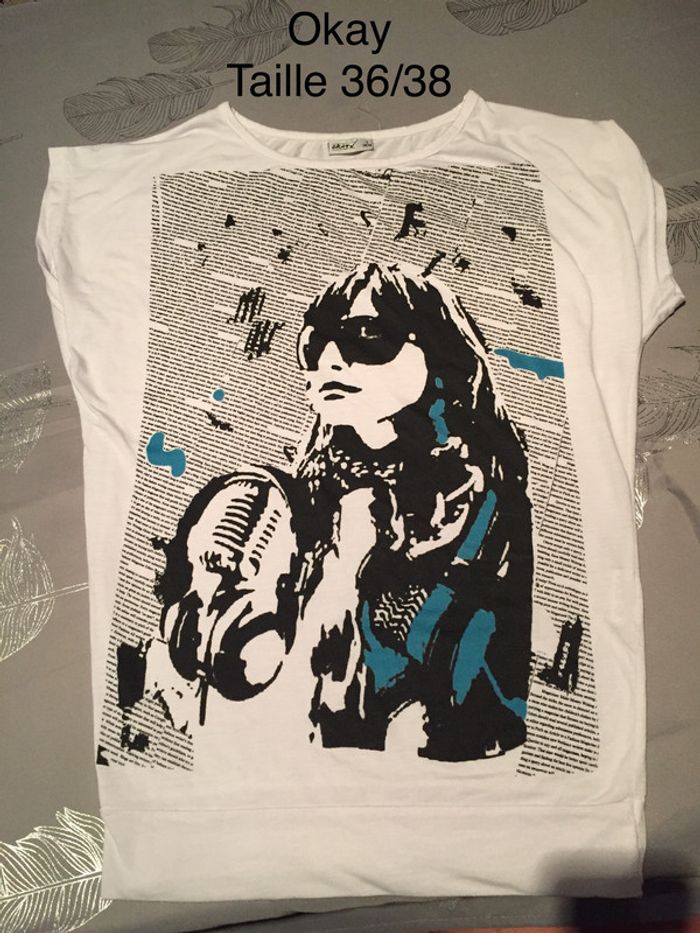 T-shirt imprimé Okay Taille 36/38