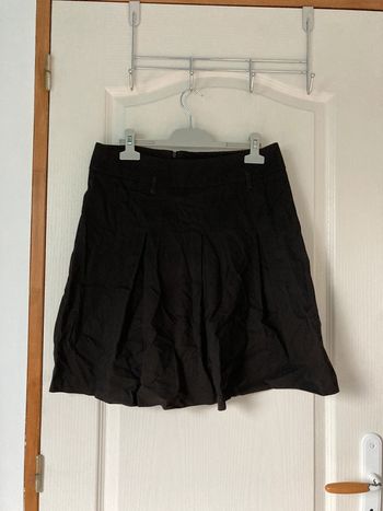 Jupe évasée marron foncée