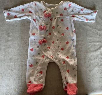 Pyjama bébé fille avec noeud