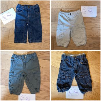 Lot pantalons hiver garçon – 6 mois