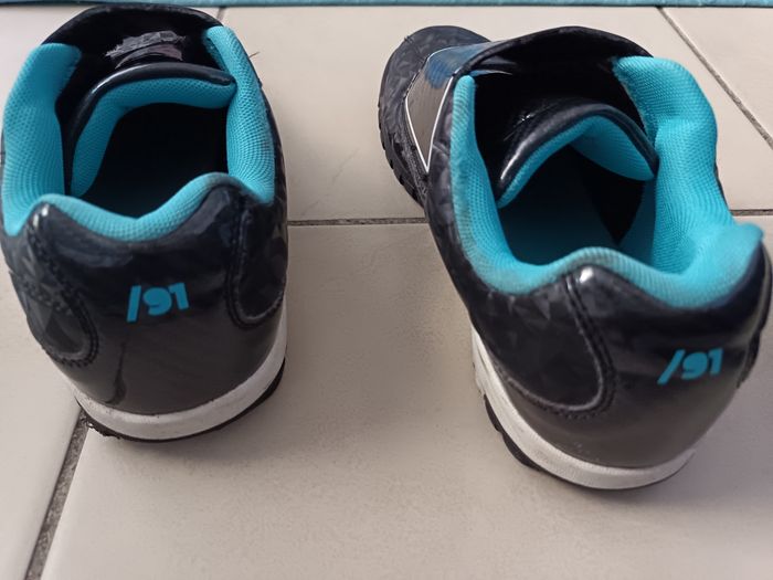 Baskets noir turquoise T37 - photo numéro 7