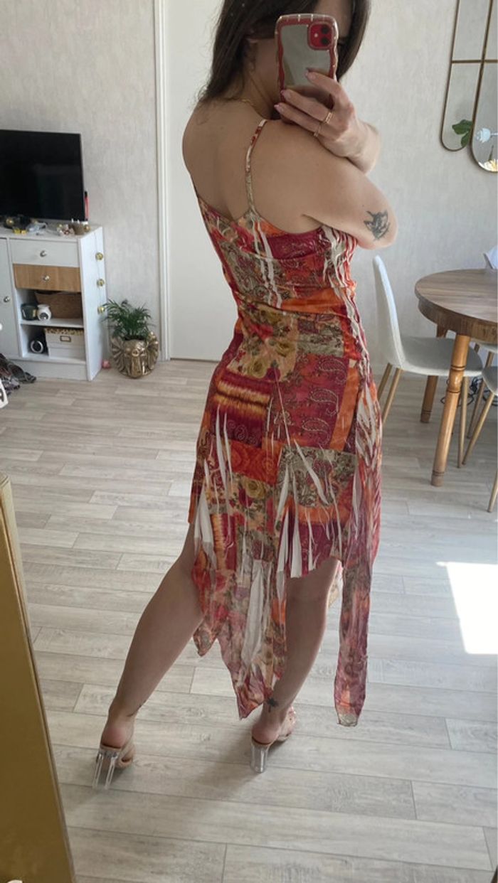 Robe à bretelles motifs fleuris vintage Y2k - photo numéro 4