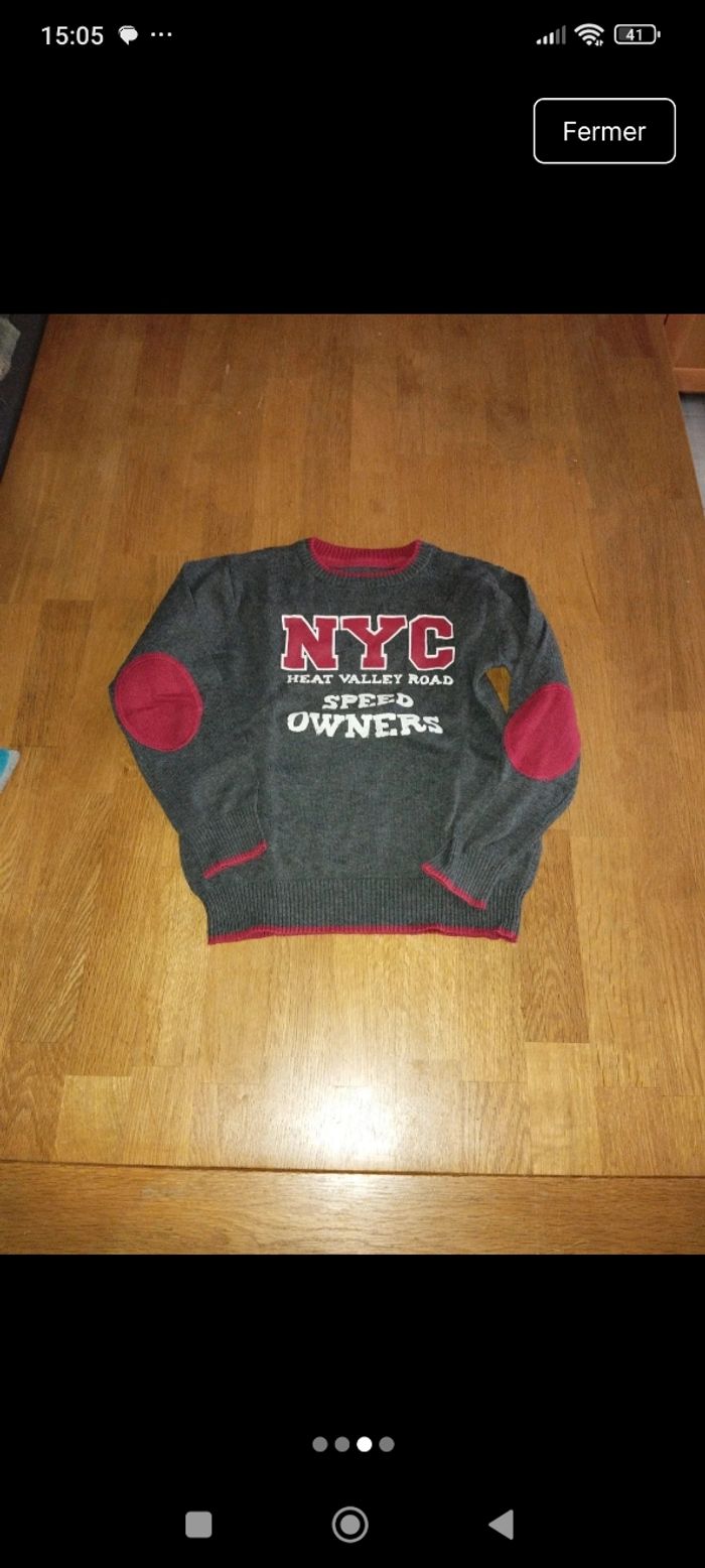 Lot de 2 pull et 1 sweat Kiabi et inextenso 6 ans - photo numéro 3