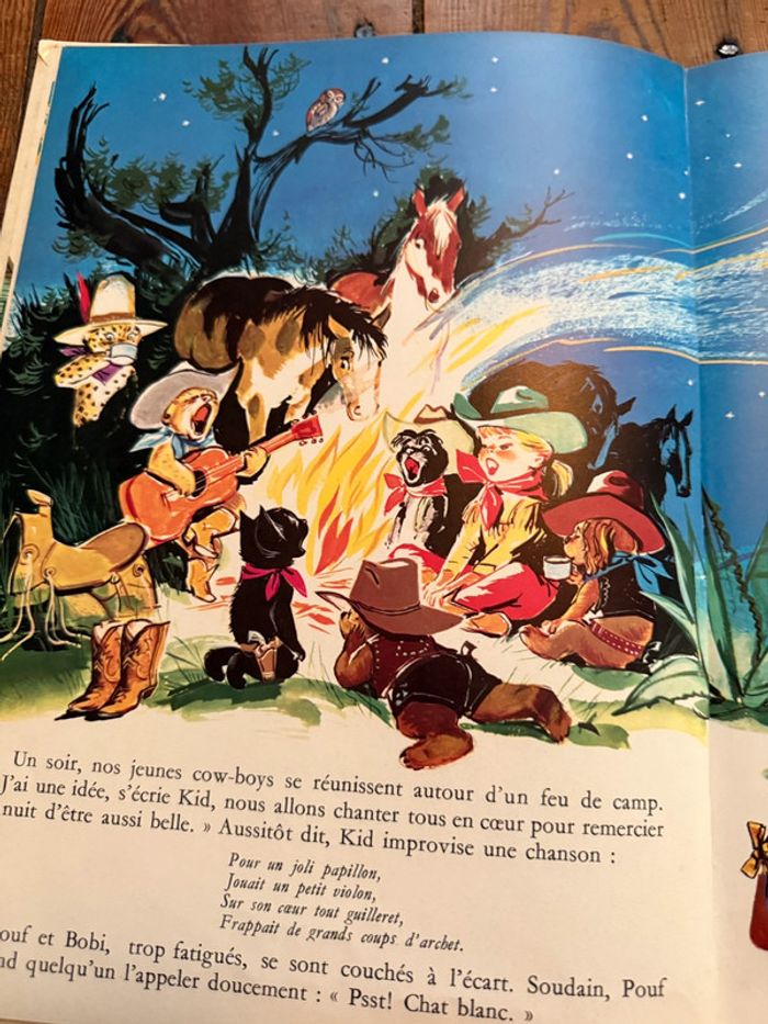 Grands albums Hachette livre rare ancien blanc Caroline au Ranch Pierre Probst - photo numéro 9