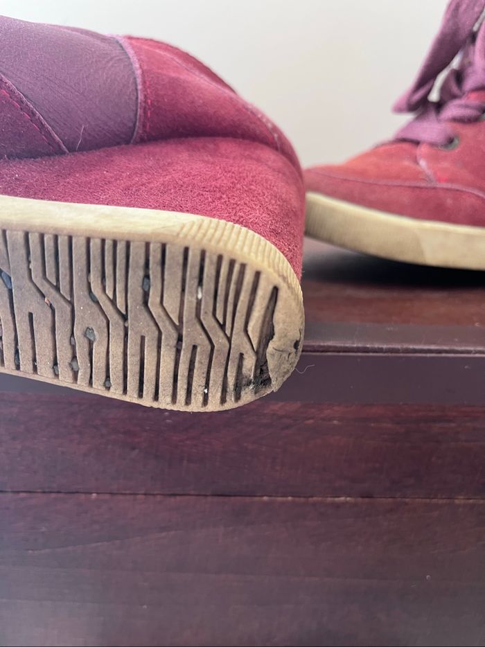Baskets à talons bordeaux - photo numéro 6