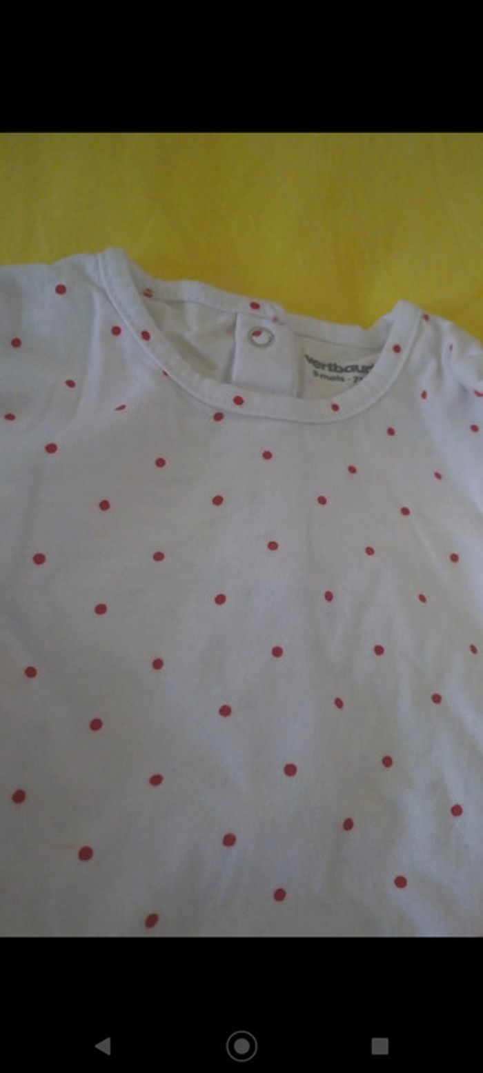 Salopette jean avec tee-shirt Vertbaudet neuf - photo numéro 3