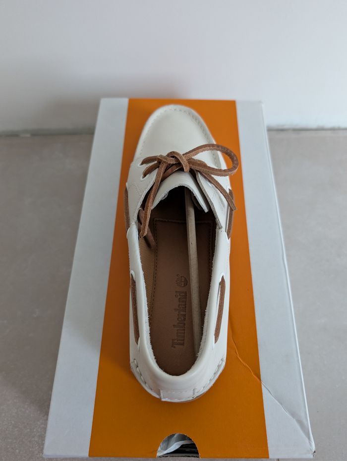 Timberland Classic Boat Shoe / Mocassins - Natural Full Grain - Taille 41 - photo numéro 3