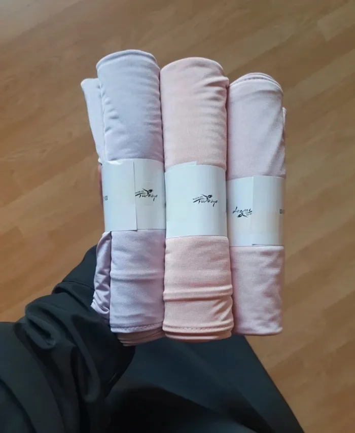 Lot Voile hijab jersey premium satiné - photo numéro 5