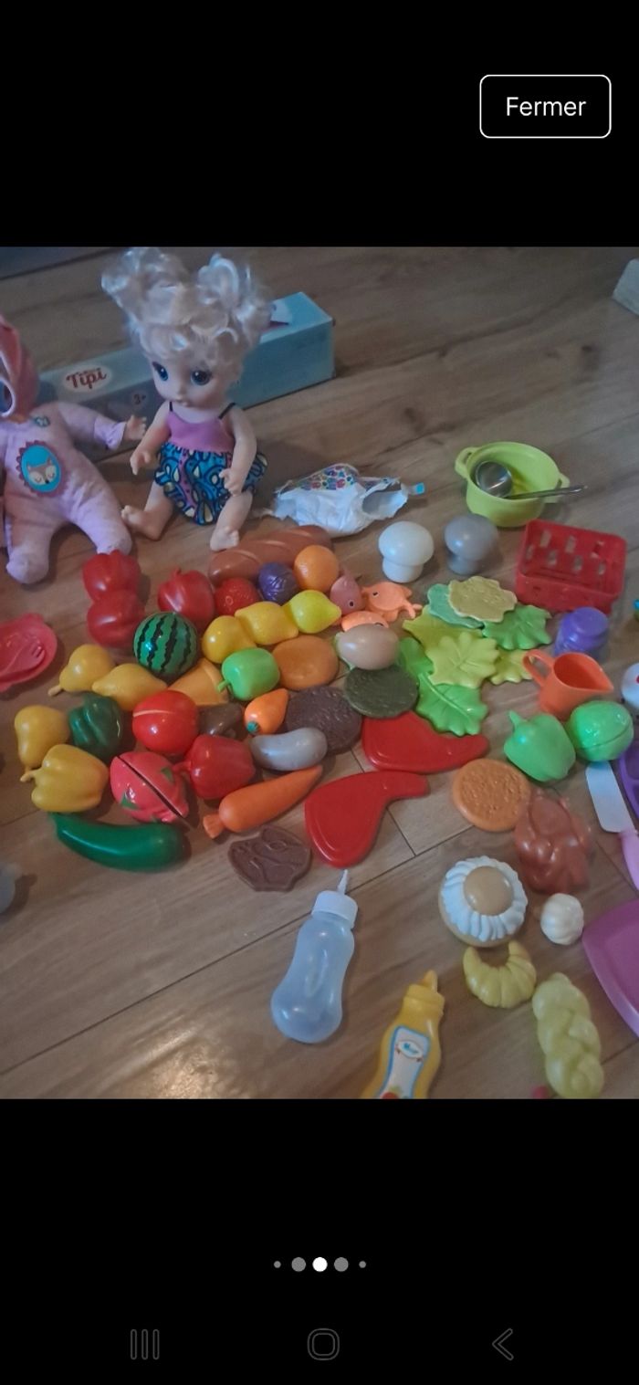 Gros lot dinette et poupons - photo numéro 6