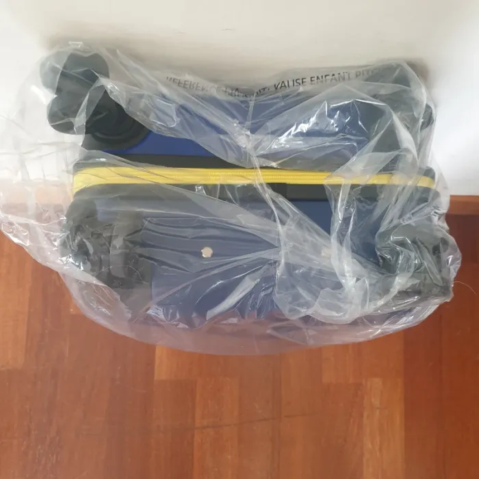 Valise cabine bleu Pitch avec fermeture zip jaune neuve - photo numéro 7