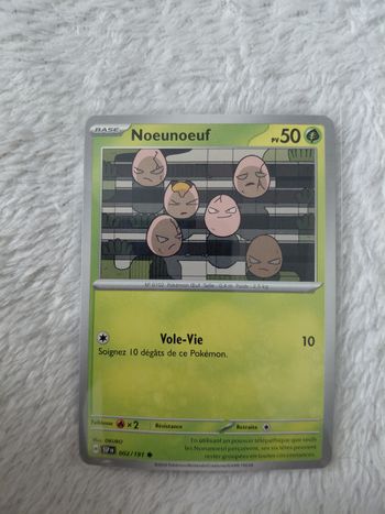 Carte Pokémon Noeunoeuf
