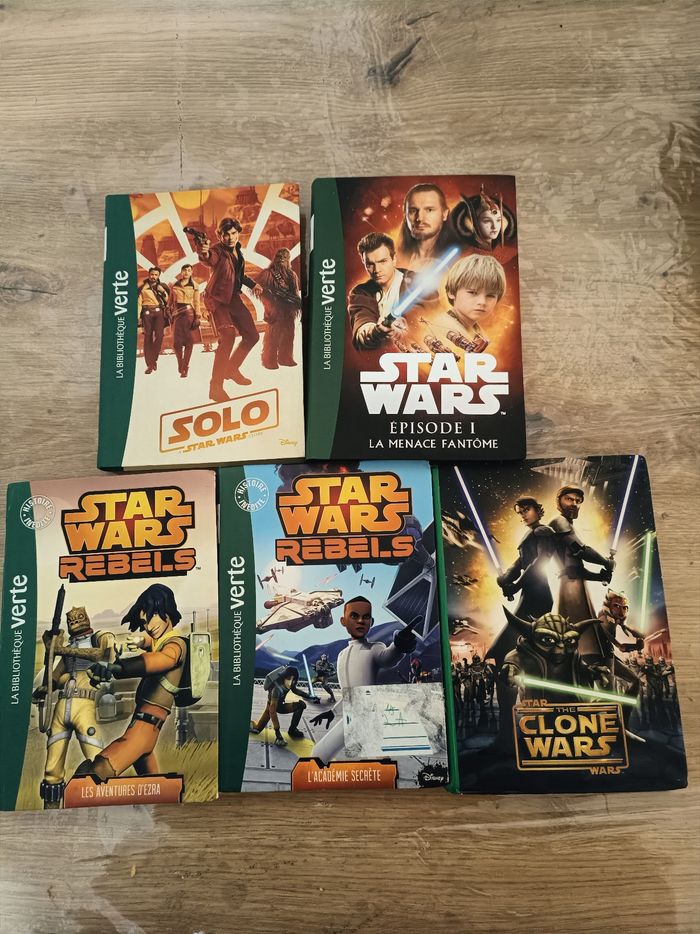 Livres star wars bibliothèque verte