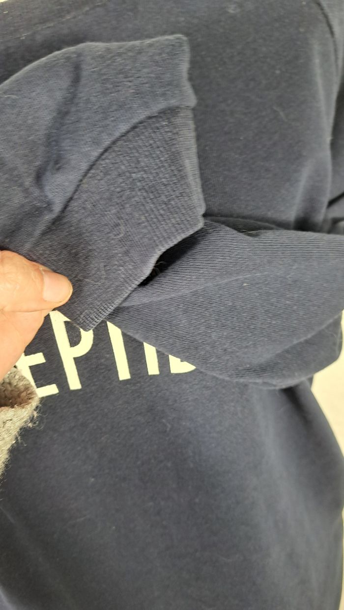 Sweat bleu marine madame susceptible kiabi taille 46 48 - photo numéro 3