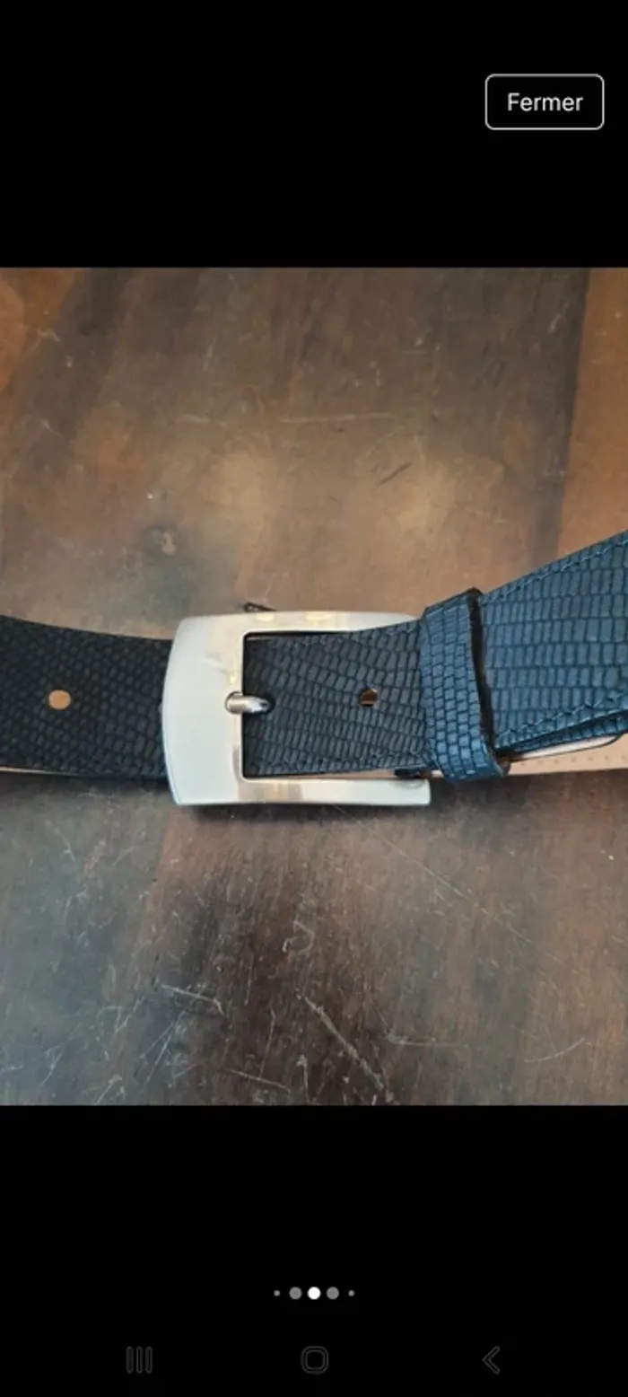 Ceinture homme Angelo de Lombardi cuir 85cm - photo numéro 8