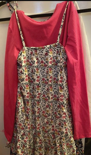 Ensemble robe avec t-shirt manche longue lili marelle 10 ans