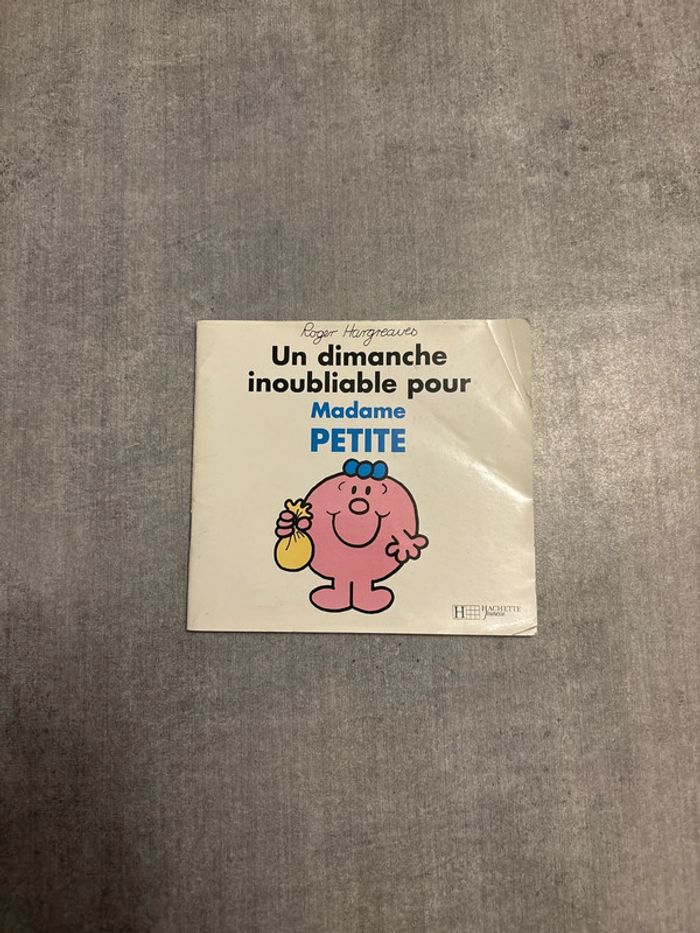 Livre Monsieur Madame un dimanche inoubliable pour Madame Ptite