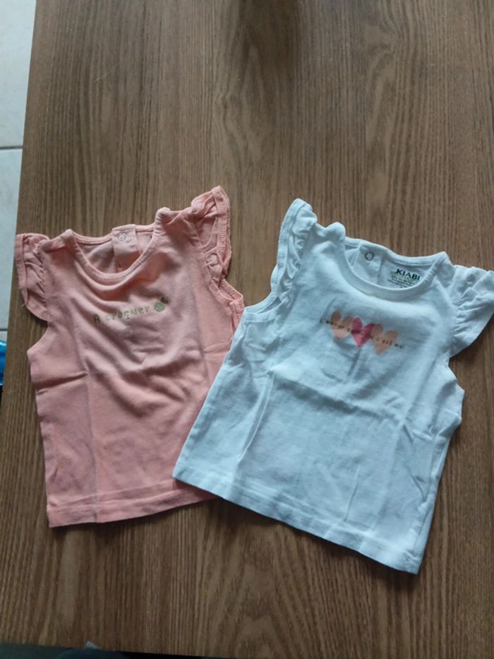 2 débardeur 3 mois kiabi